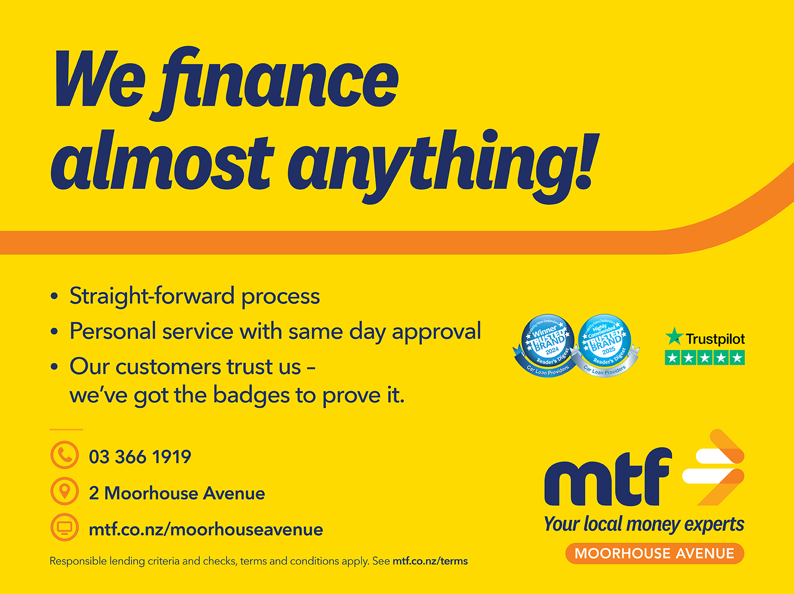 We finance almost anything